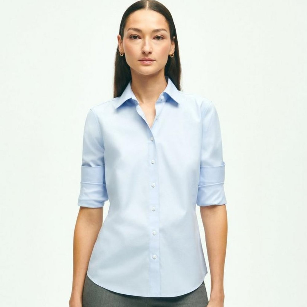 Brooks Brothers petite non-iron shirt 8P
